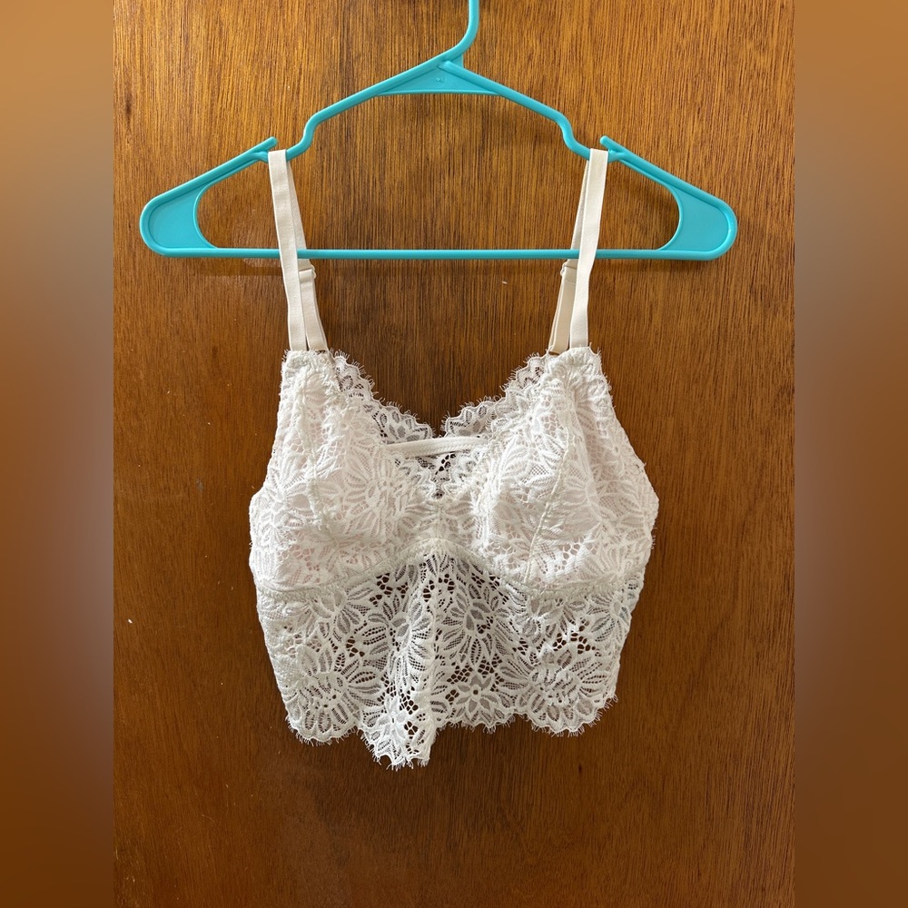 Aerie Cream Lace Bralette